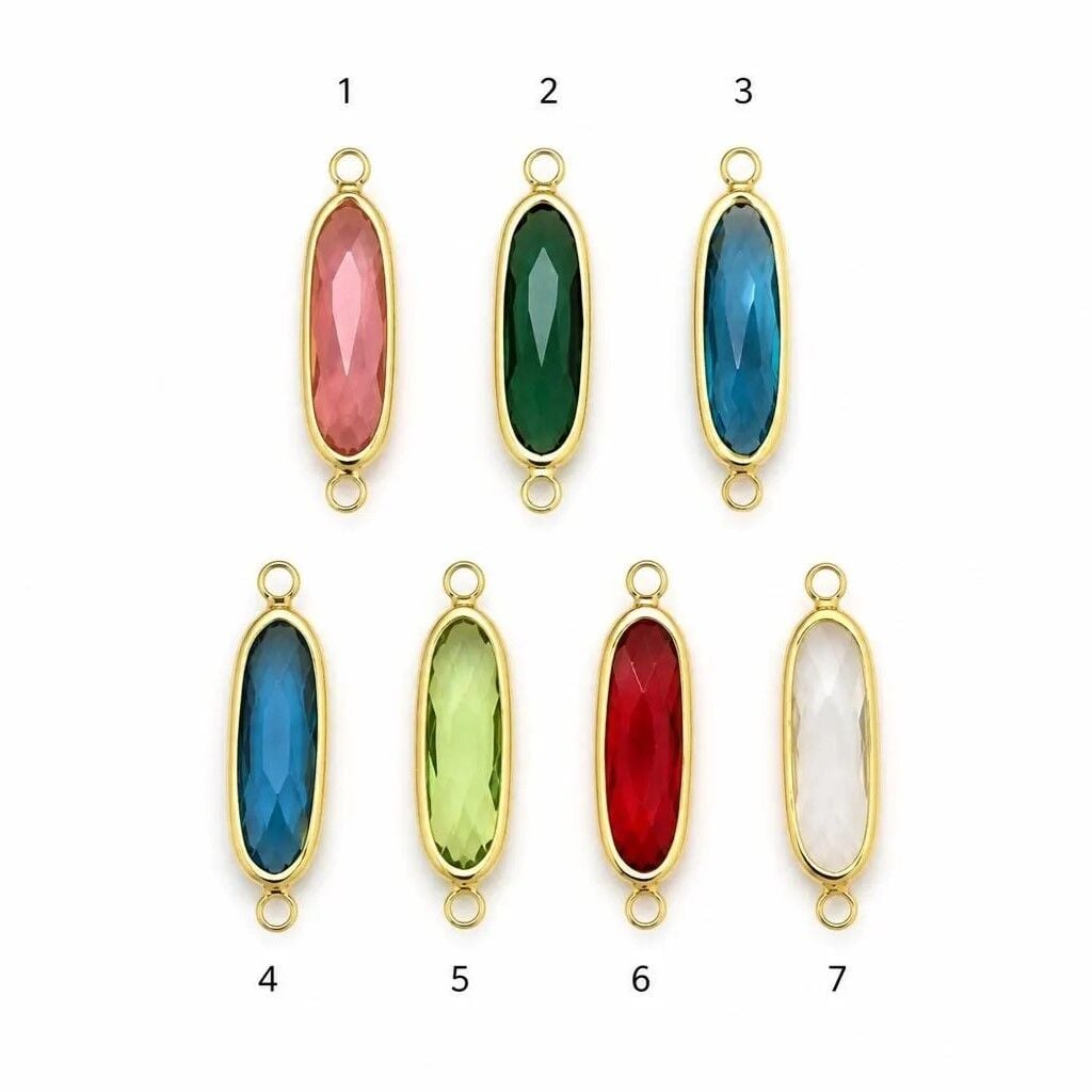 Oval Zirkon Taşlı Takı Aparatı