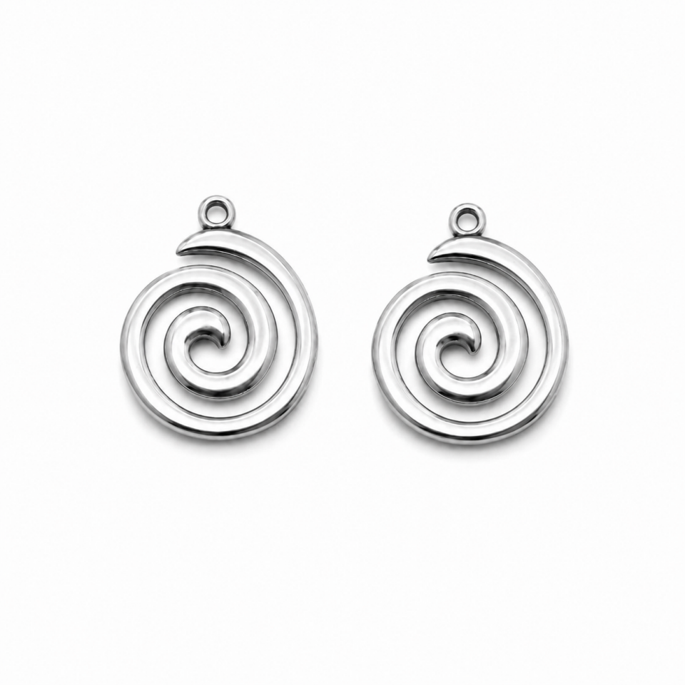Çelik Spiral Kolye Ucu