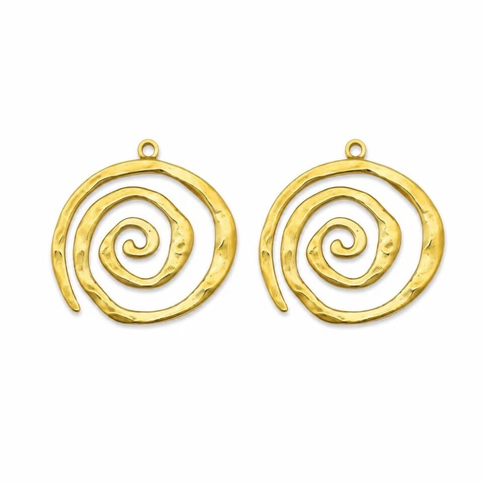 Çelik Spiral Kolye Ucu