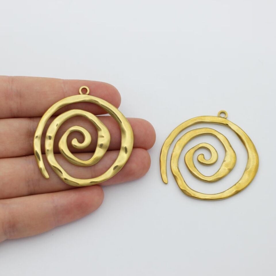 Çelik Spiral Kolye Ucu