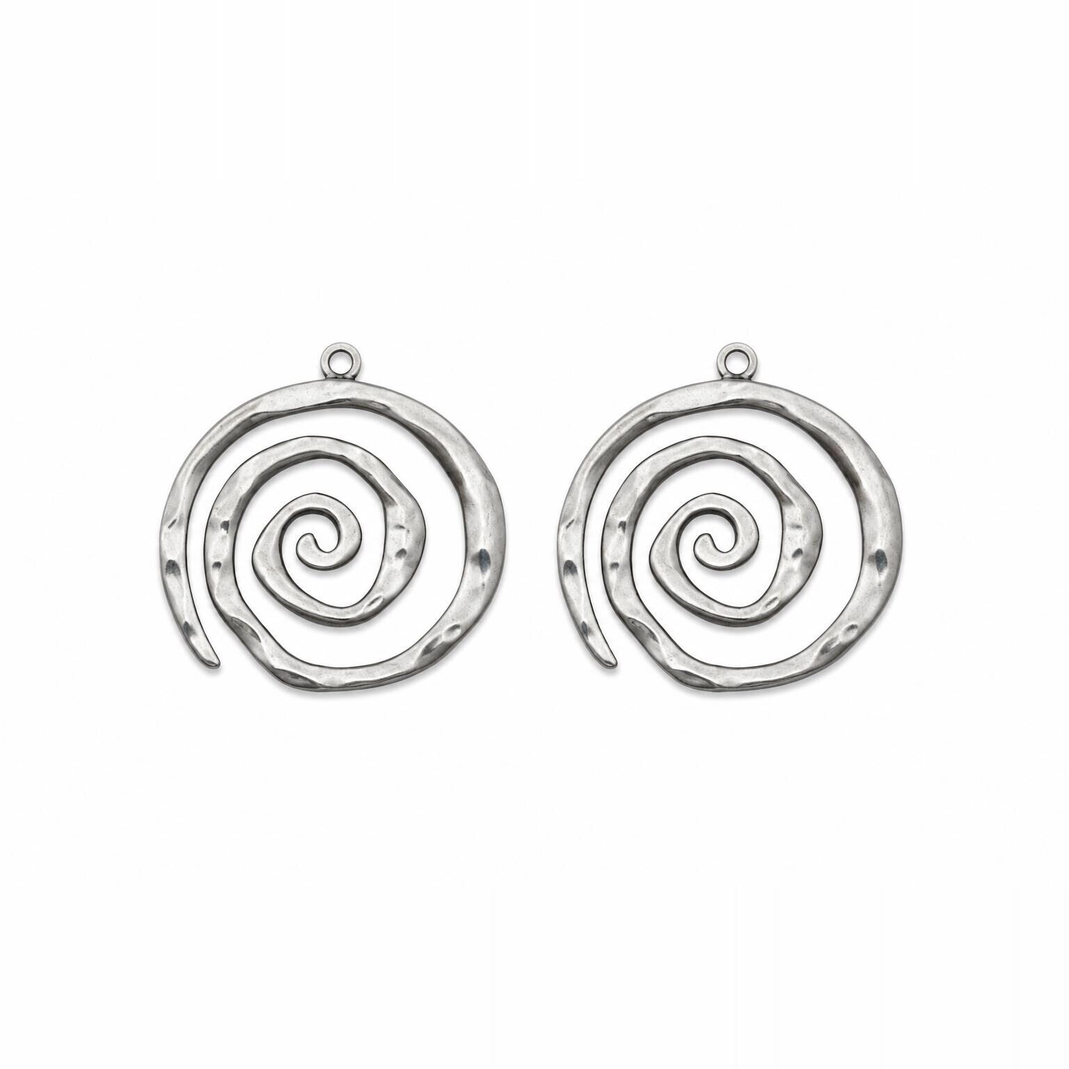 Çelik Spiral Kolye Ucu