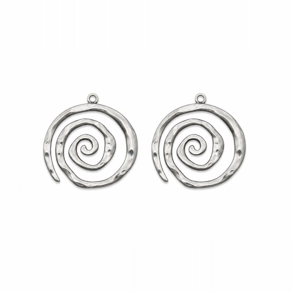 Çelik Spiral Kolye Ucu