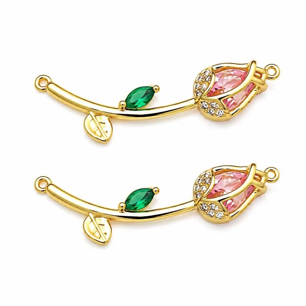 Pembe Çiçek Kolye Aparatı