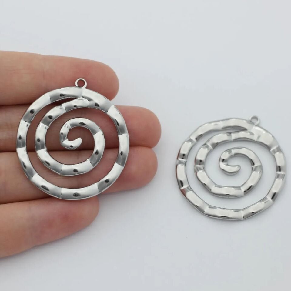 Paslanmaz Çelik Spiral Kolye Ucu