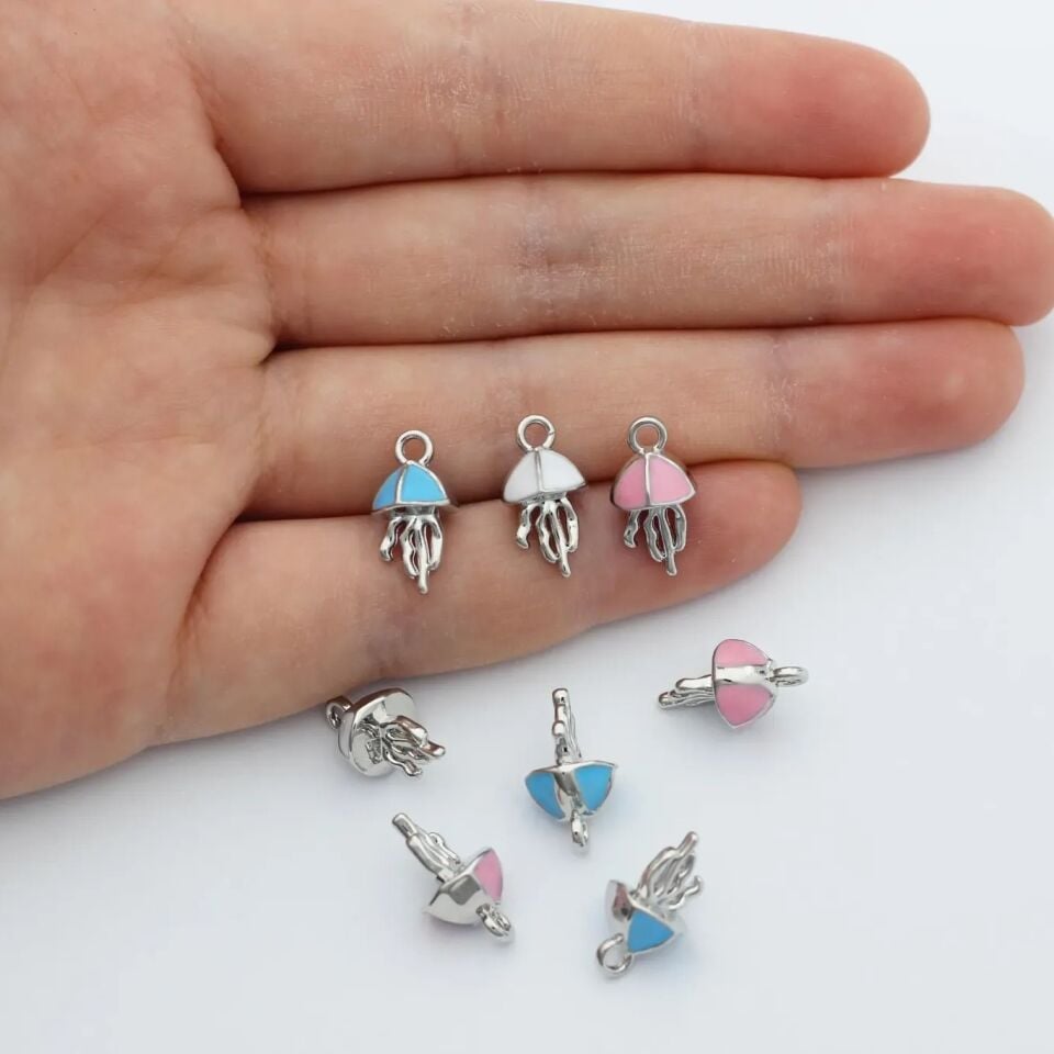Mini Mineli Denizanası Kolye Ucu