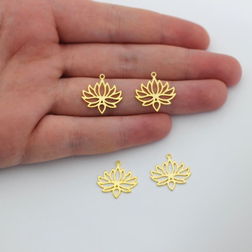 Lotus Çiçeği Takı Ucu