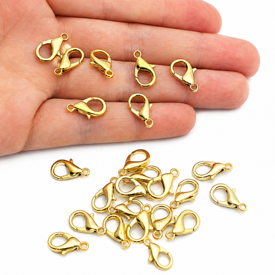 14 mm Altın Kaplama Pirinç Papağan