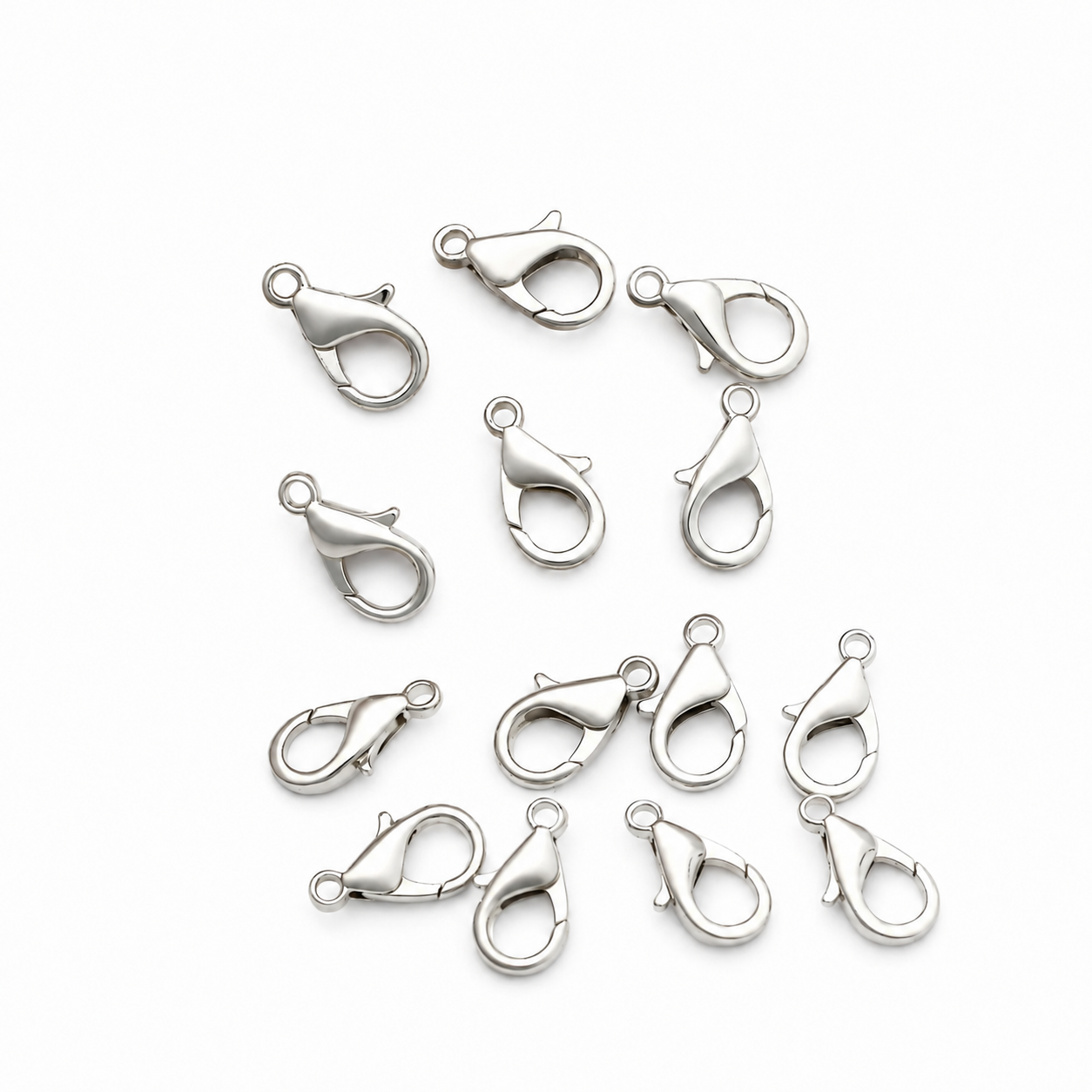 14 mm Rodyum Kaplama Pirinç Papağan