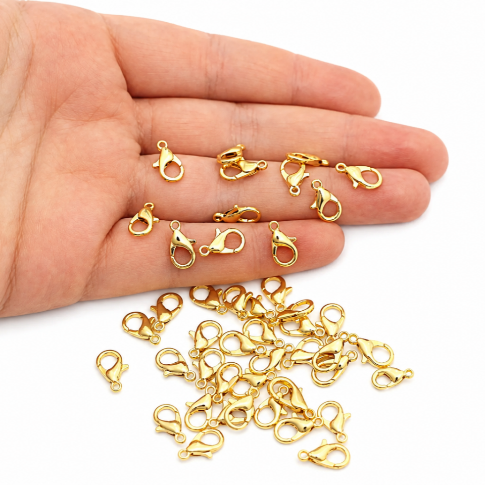12 mm Altın Kaplama Pirinç Papağan