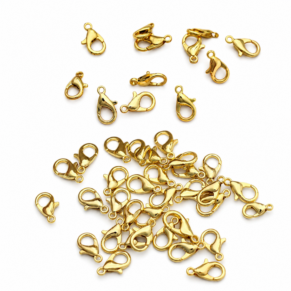12 mm Altın Kaplama Pirinç Papağan