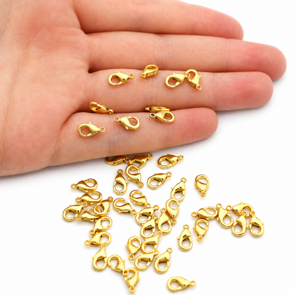 10 mm Altın Kaplama Pirinç Papağan