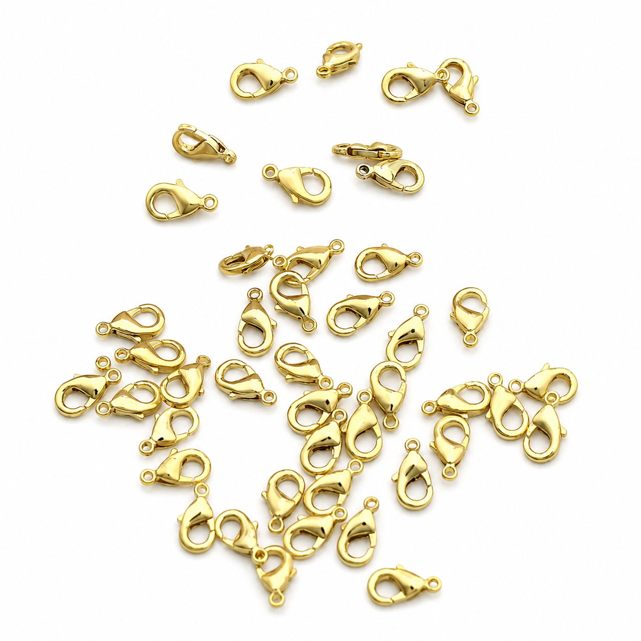 10 mm Altın Kaplama Pirinç Papağan