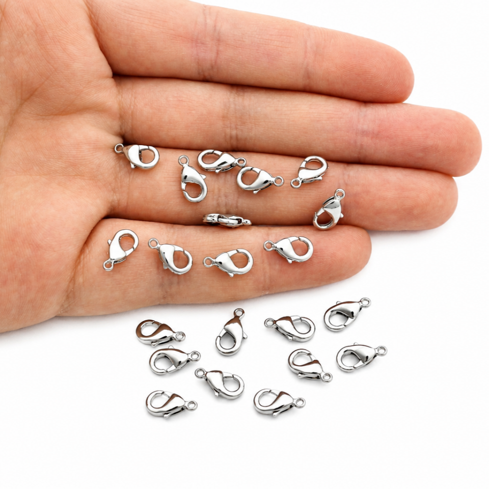 10 mm Rodyum Kaplama Pirinç Papağan